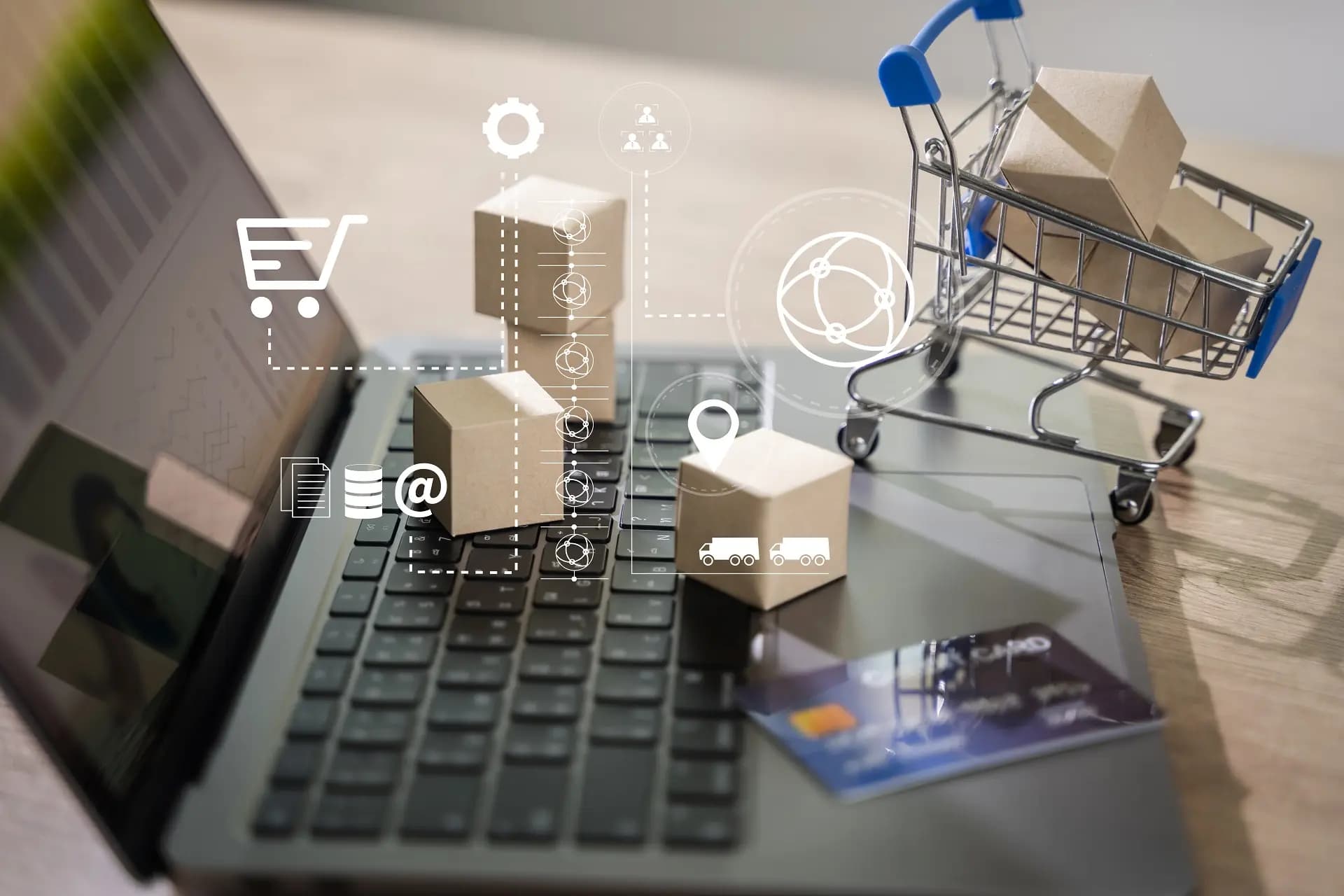 Modern retail store using digital POS and inventory systems